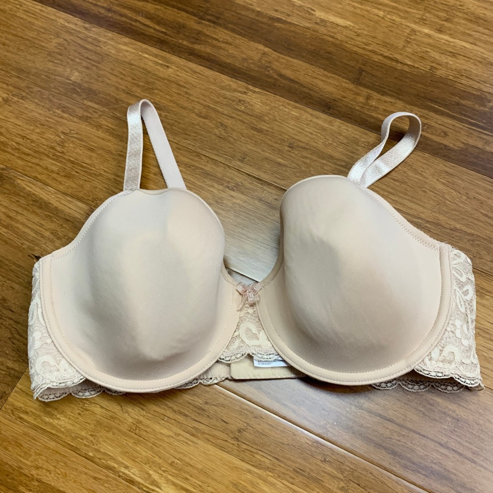 Wacoal‎ Lace Trim Underwire Bra 853166 Womens 36DD Comfortable Everyday Support